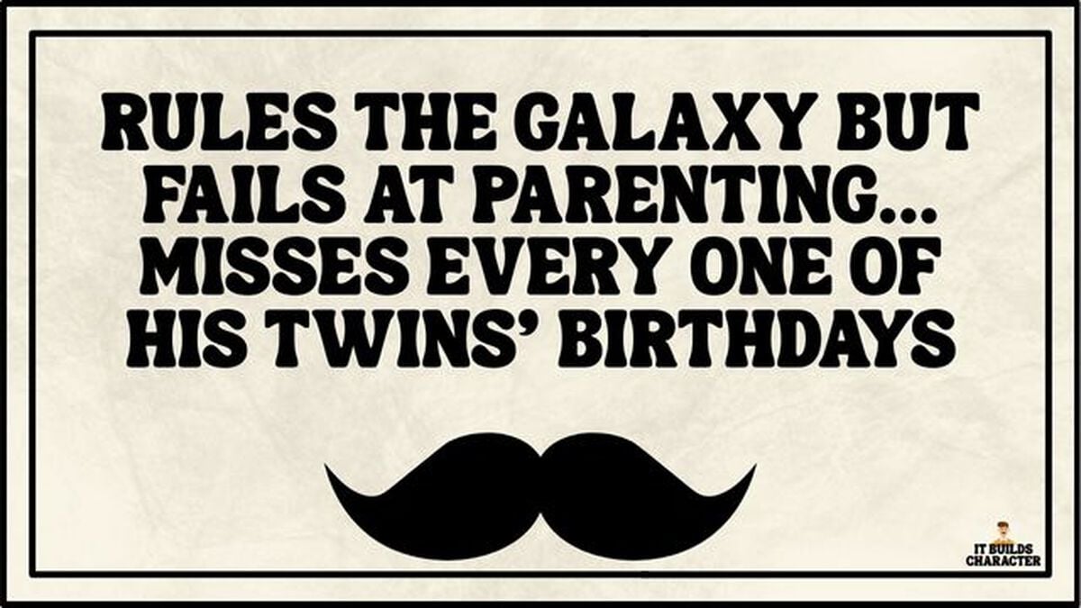 IT BUILDS CHARACTER - Guess that Dad! image number null